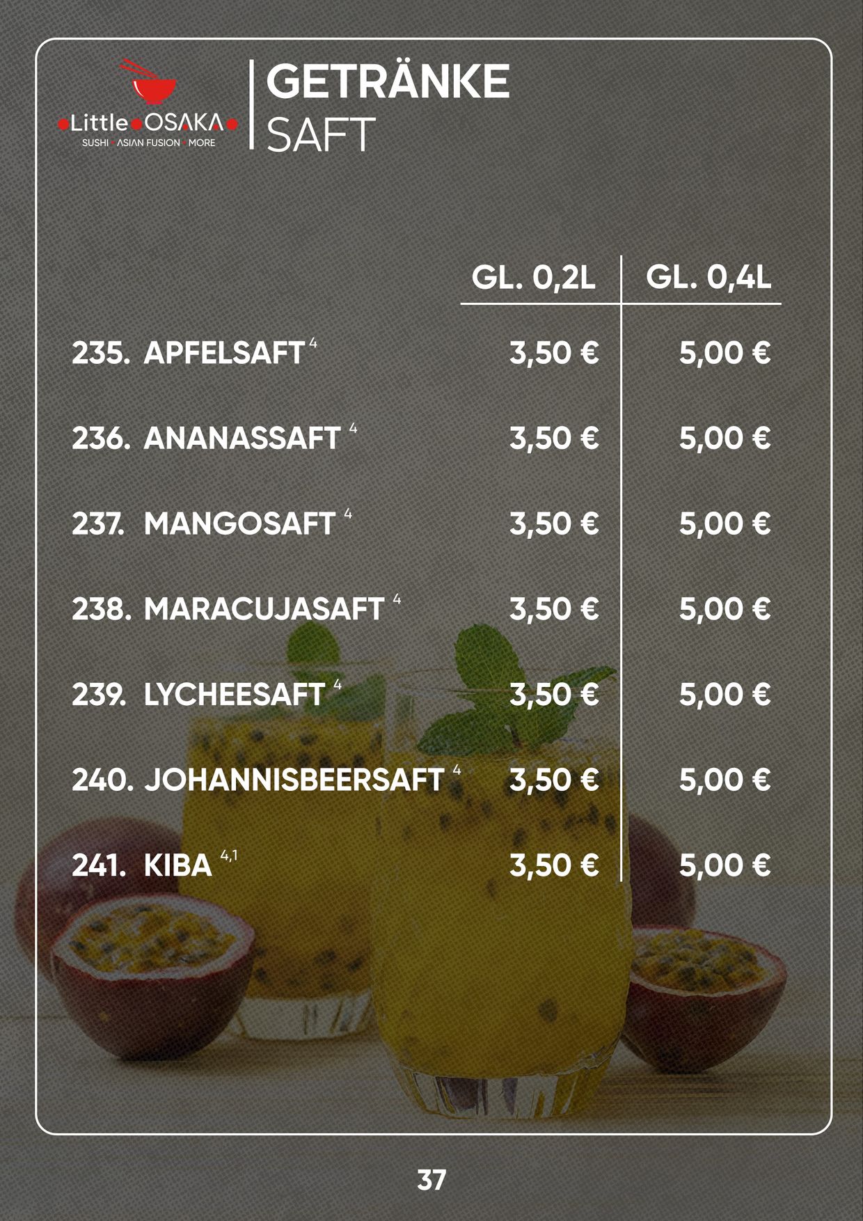 Menu catalogue 38