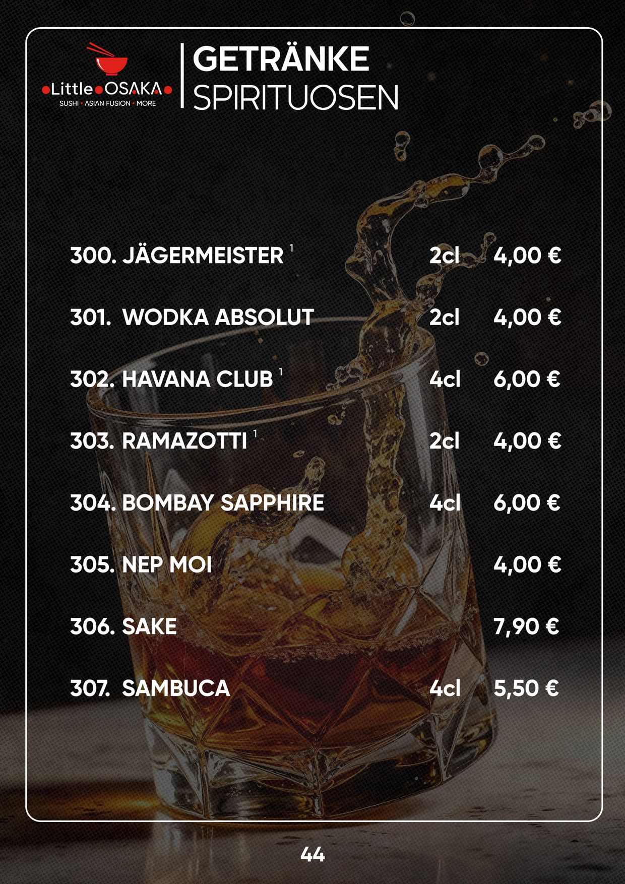 Menu catalogue 44