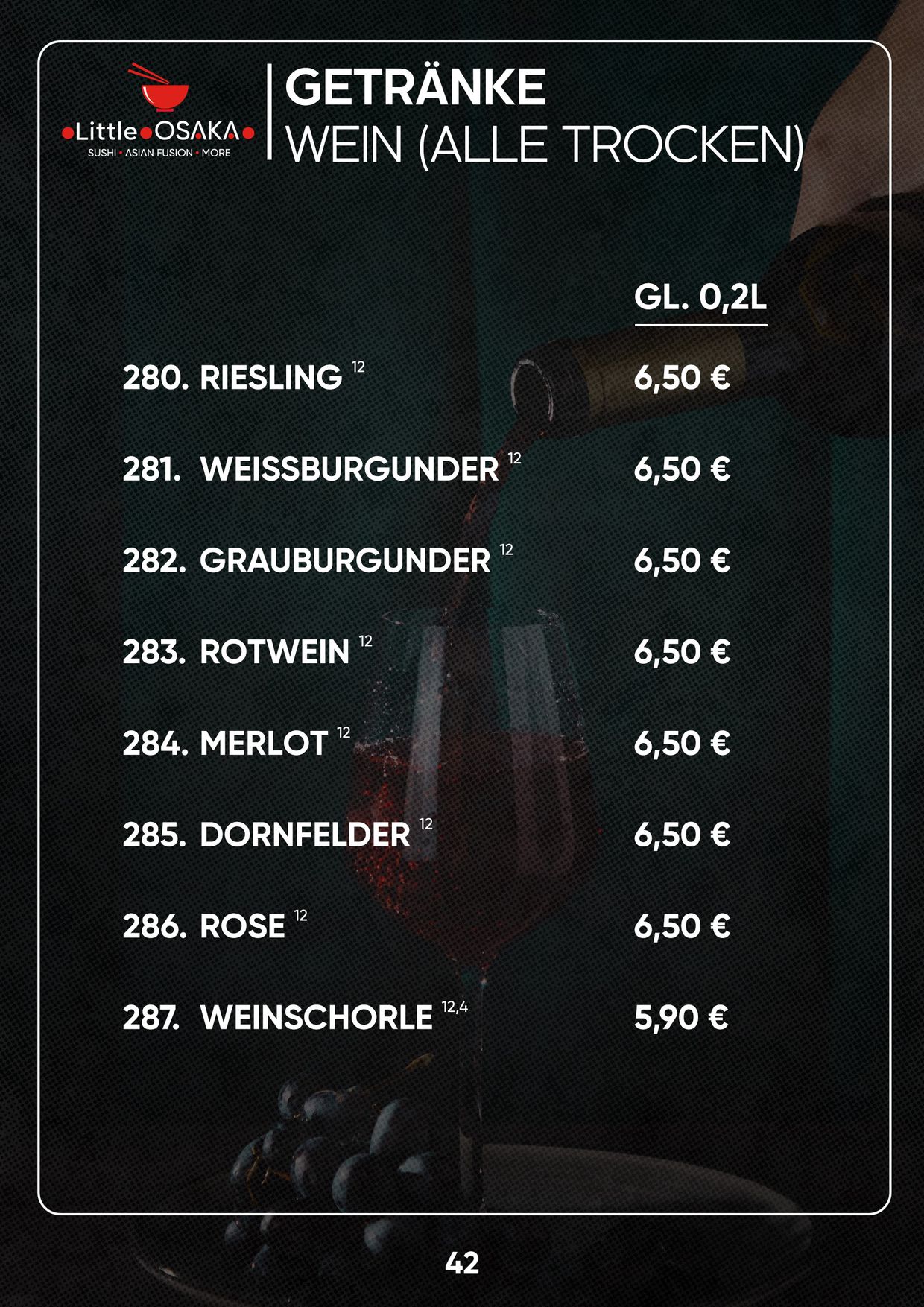 Menu catalogue 42