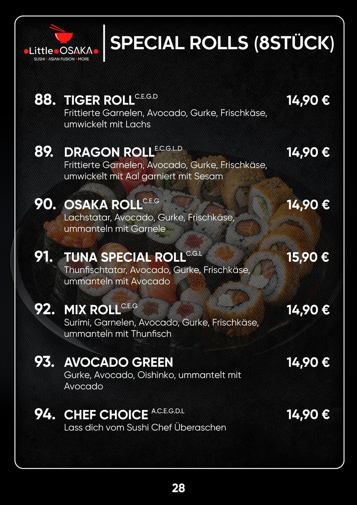 Menu catalogue 29